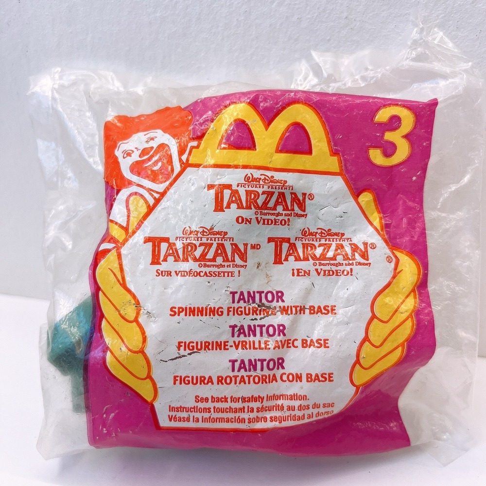 2000 DISNEY'S TARZAN #3 ON VIDEO PLAYSET MCDONALDS HAPPY MEAL TOYS